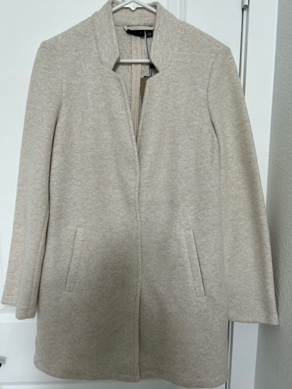 Vero Moda Beige Brushed Long Jacket